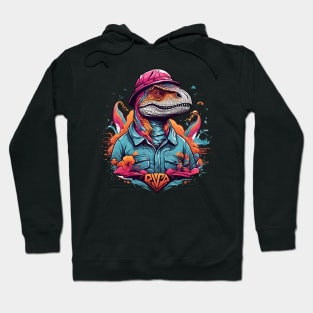 dino t-rex camping Hoodie